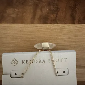 NWT Kendra Scott Jamie Gold Tone Crystal Necklace thumbnail 3