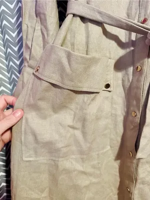 Zara | Linen Blend Midi Dress, Small thumbnail 5