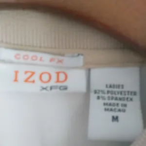 IZOD XFG M Sleeveless White Pullover Golf Top thumbnail 6