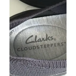 Clarks Cloudsteppers Circuit Path Sneaker Womens 8.5 Black Knit Comfort Shoe NWT thumbnail 8