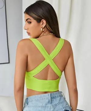 SheIn Plunge Neckline Tank thumbnail 2