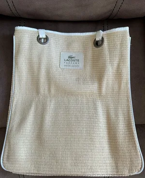 Lacoste Parfums Eau De Bag Woven Straw Tote Beach Bag (NEW) thumbnail 1
