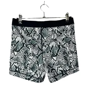 Nike Pro Black & White Snake Print‎ Compression Athletic Shorts L thumbnail 3