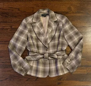 Vintage Plaid Blazer  thumbnail 1
