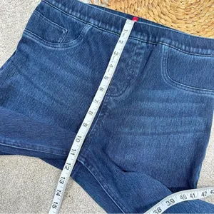 Spanx Ankle Jean-Ish Leggings Jeggings High-Rise Twilight Rinse Blue Size L thumbnail 15