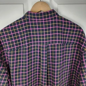 Madewell Plaid Flannel Boxy Shirt Crop Top Size M thumbnail 9