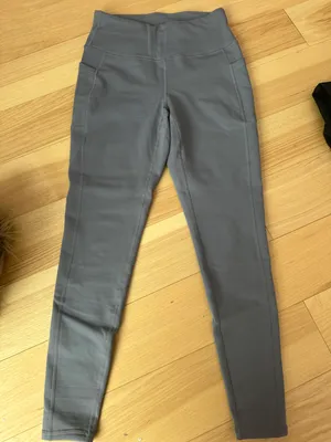 fleece lined leggings Gray thumbnail 1