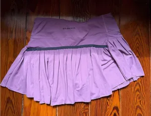 Gold hinge purple mini skirt Size L thumbnail 2