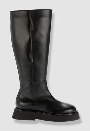 $810 Wandler Women's Black Rosa Leather Knee High Boot Shoes Size 37 Fall thumbnail 1
