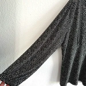 Banana Republic Womens Shirt Blouse Black White Dot Long Sleeve Stretch Size XL thumbnail 5