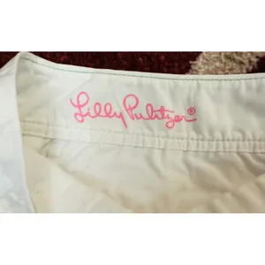 Lilly Pulitzer Callahan Shorts White Cotton Resort Coastal Preppy Yacht Size‎ 16 thumbnail 4