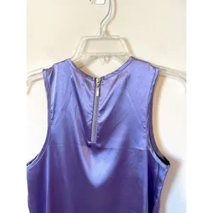 Urban Outfitters Kimchi Blue Satin Shift Mini Dress Purple Size Small NEW thumbnail 5