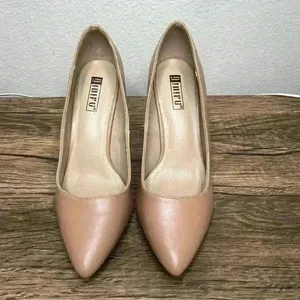 IDIFU 4in chunky block heel pump Tan Size 6 thumbnail 4