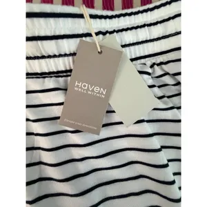 NWT Haven Well Within Calm & Cool Striped Pajama Pants Small Organic Cotton thumbnail 8