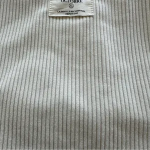 Sezane Corduroy Tote bag beige Velvet Striped thumbnail 4
