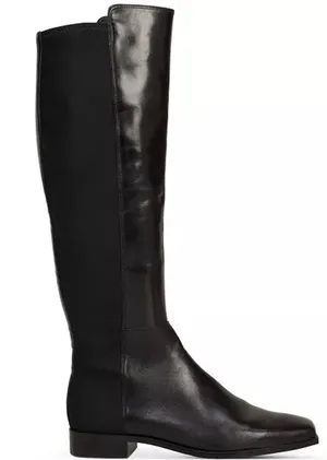 Vince Camuto Librina Black Leather Square Toe Tall Boots VC-LIBRINA Size 5.5 NEW thumbnail 1