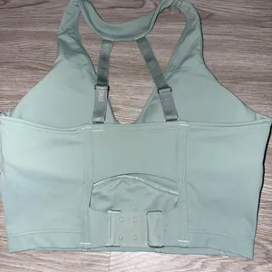 Gymshark Whitney Simmons Green Leaf Longline Sports Bra thumbnail 5