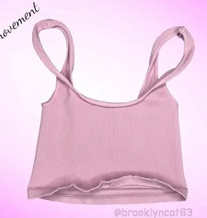 Free People HAPPINESS RUNS SQUARE NECK CROP TOP TANK PINK M L thumbnail 9