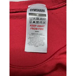 Gymshark Red Cropped‎ Long Sleeve Training Top Athletic Apparel Womens thumbnail 3