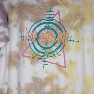 Goodie Two Def Leppard Hysteria Tie-Dye Colorful Graphic Sweatshirt thumbnail 2