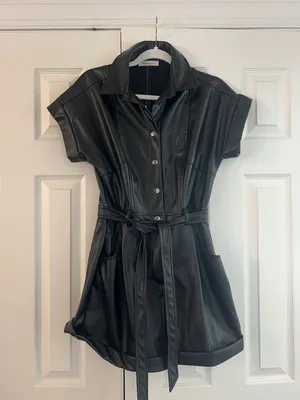 BCBGeneration Black Gameday Romper Small thumbnail 1