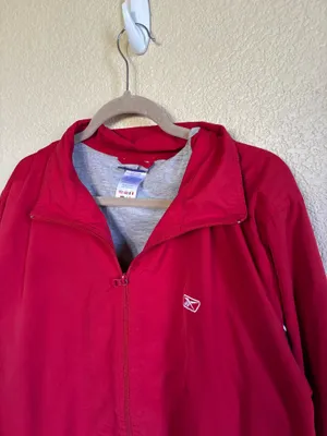 Red Vintage Reebok Windbreaker thumbnail 3