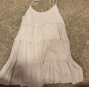 Gingham dress Tan Size M thumbnail 1