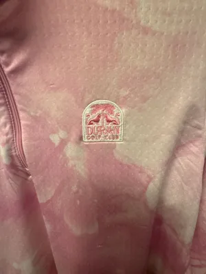 Callaway 1/4 Zip Pullover Size L Pink Tie Dye Golf Top thumbnail 3