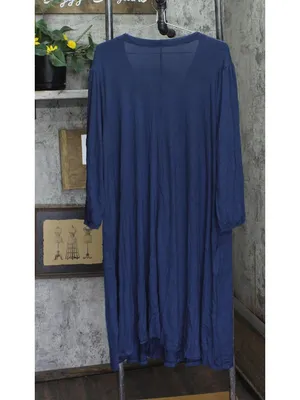 Cuddl Duds Womens Soft Stretch Knit Lounge Dress A694382 Dress Blue XL thumbnail 2