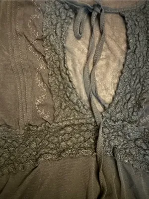 Vintage The Limited Women’s Top M Black Lace Mesh Sheer Grunge 90s Y2k thumbnail 2