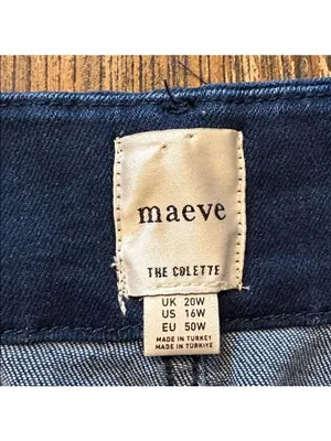 Anthropologie Maeve The Colette Embellished‎ Sequin Wide-Leg Jeans 16W NWT thumbnail 6