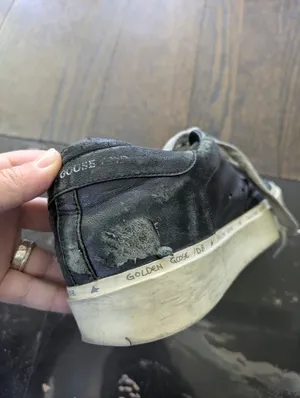 Golden Goose Deluxe Brand Hi Star Black Leather Low Top Sneakers Size 36 thumbnail 5