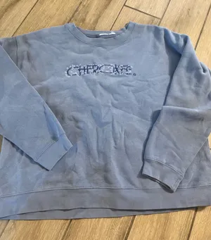 Cherokee Women's Dusty Blue Crewneck Sweatshirt thumbnail 1