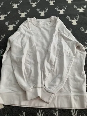 Lululemon White Perfectly Oversized Crewneck Size 12 thumbnail 1