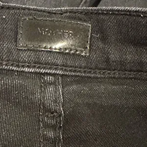 Mother Hustler Ankle Fray Hem Black Stretchy Denim Jean Pants 27 thumbnail 6