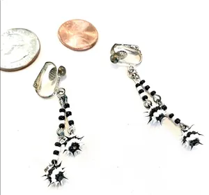 Hot Topic Y2K punk gothic clip on earrings thumbnail 1