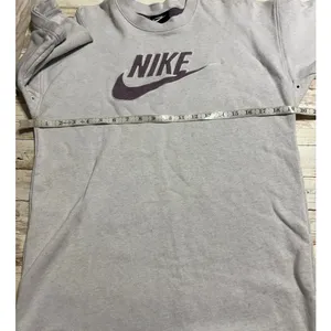 Nike Sportswear Move to Zero French Terry Logo Dress Small Gray Purple Swoosh thumbnail 7