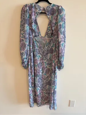 NWT For Love and Lemons Shelly Midi Dress Size L thumbnail 6