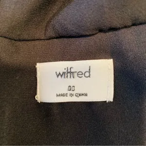 Wilfred Aubrey Halter Midi Dress Black Chiffon Open Back Minimalist 00 thumbnail 7