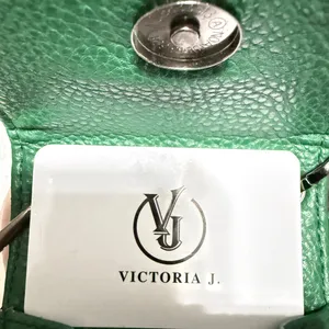 Green Synthetic Leather Crossbody Bag with Removable coin purse/or AirPods case thumbnail 13