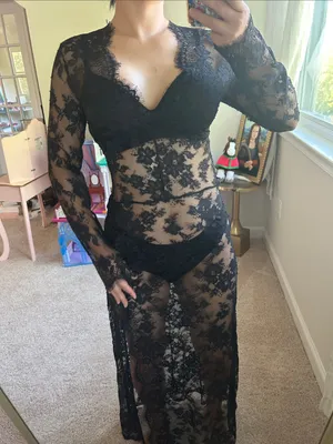 Zara lace long dress. XS-S thumbnail 16