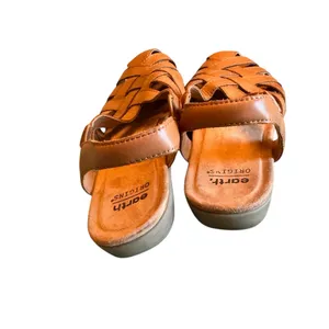 Earth Origins Berri Fisherman Slingback Sandals Tan Leather Comfort Est Size 9 thumbnail 8