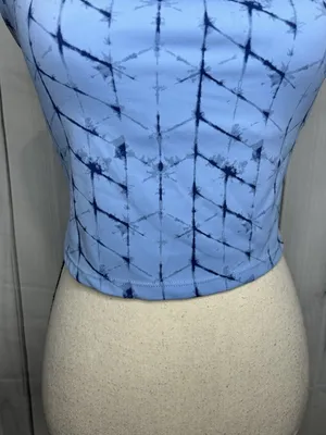 Tavi Women's Sz S Support Studio Yoga Cami Sports Bra Blue thumbnail 4