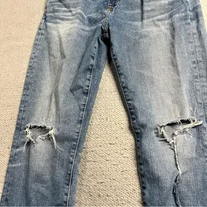 Adriano Goldschmied AG-ED Ex-Boyfriend Distressed Slim Jeans Size 26R EUC thumbnail 2