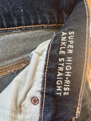 American Eagle Outfitters Super High Waisted Ankle Straight Jeans thumbnail 7