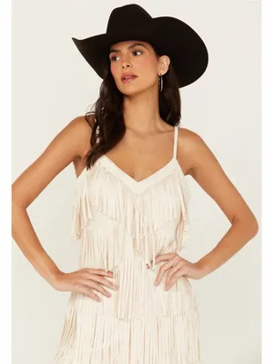 Idyllwind Women'S Brixworth Fringe Festival Mini Dress M thumbnail 3