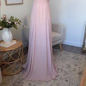Show Me Your MuMu Jenn Maxi Dress Dusty Blush Pink Small thumbnail 3