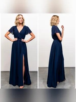 Baltic Born Kristina Maxi Dress Navy thumbnail 2