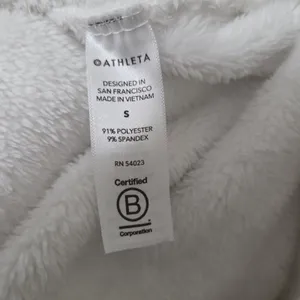 Athleta Women's Small Double Cozy Karma Funnel Neck Pullover Soft Plush Sweater thumbnail 4
