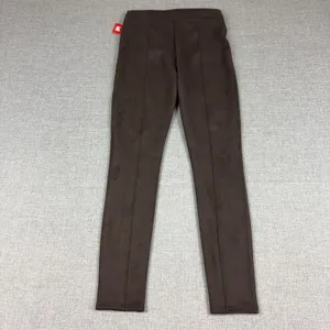 Spanx Faux Suede Leggings Womens Small Brown High Rise Ankle Shaping Pants thumbnail 9